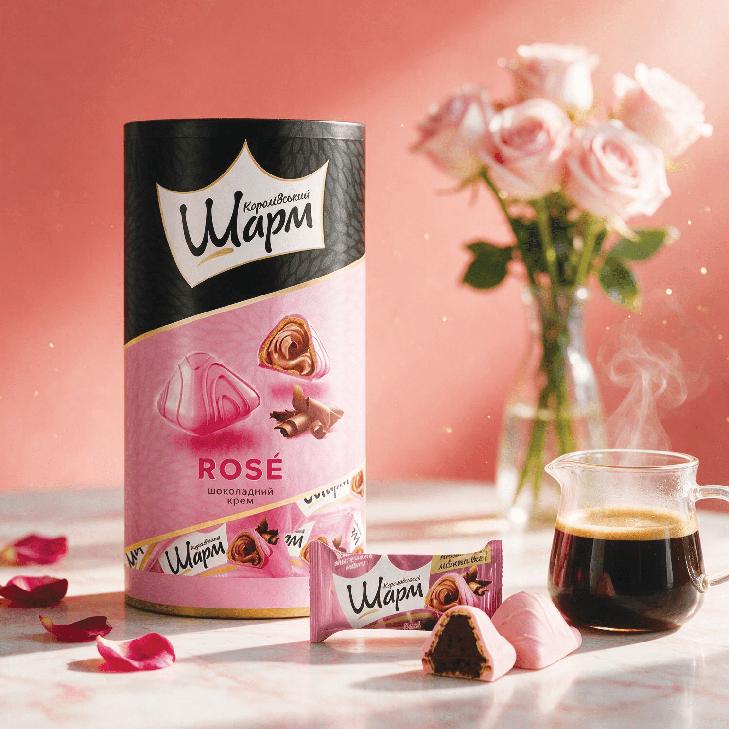 Wapu - Bueno Snack - Rose - 235g - Crispy Waffle With Chocolate Filling And Rosé Fat Icing