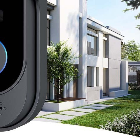 TEMU Video Doorbell With Indoor Chime, 1080p Hd Wifi Wireless Door Bell Camera, 125° Wide Angle, Audio, Ir Night Vision, Mobile Remote Notification,