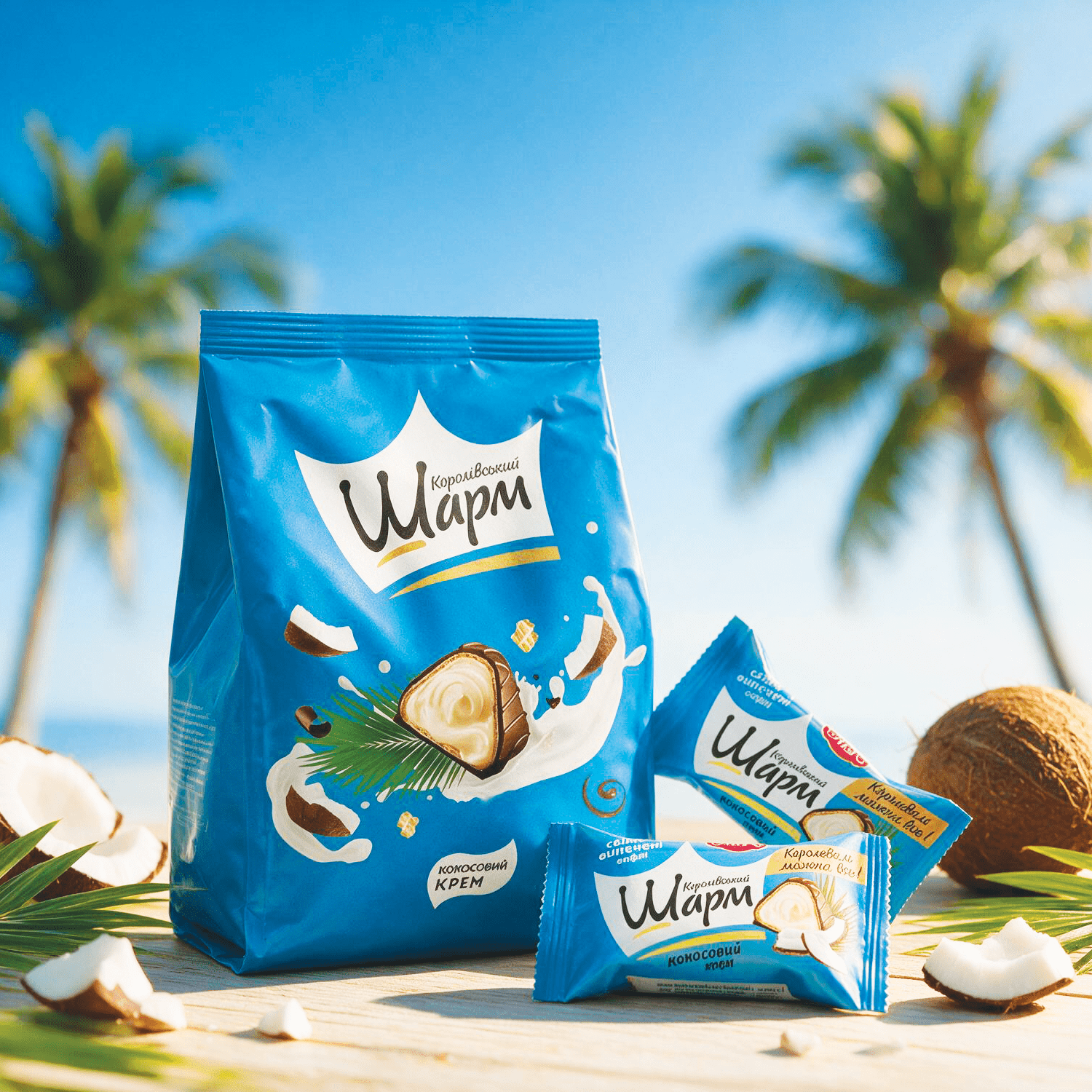 Image of Wapu - Bueno Snack - Coconut - 110g - Filled Wafer Confectionery With Coconut Flavor Filling And Coconut Shavings, Coated With Cocoa Containing Fat Icing