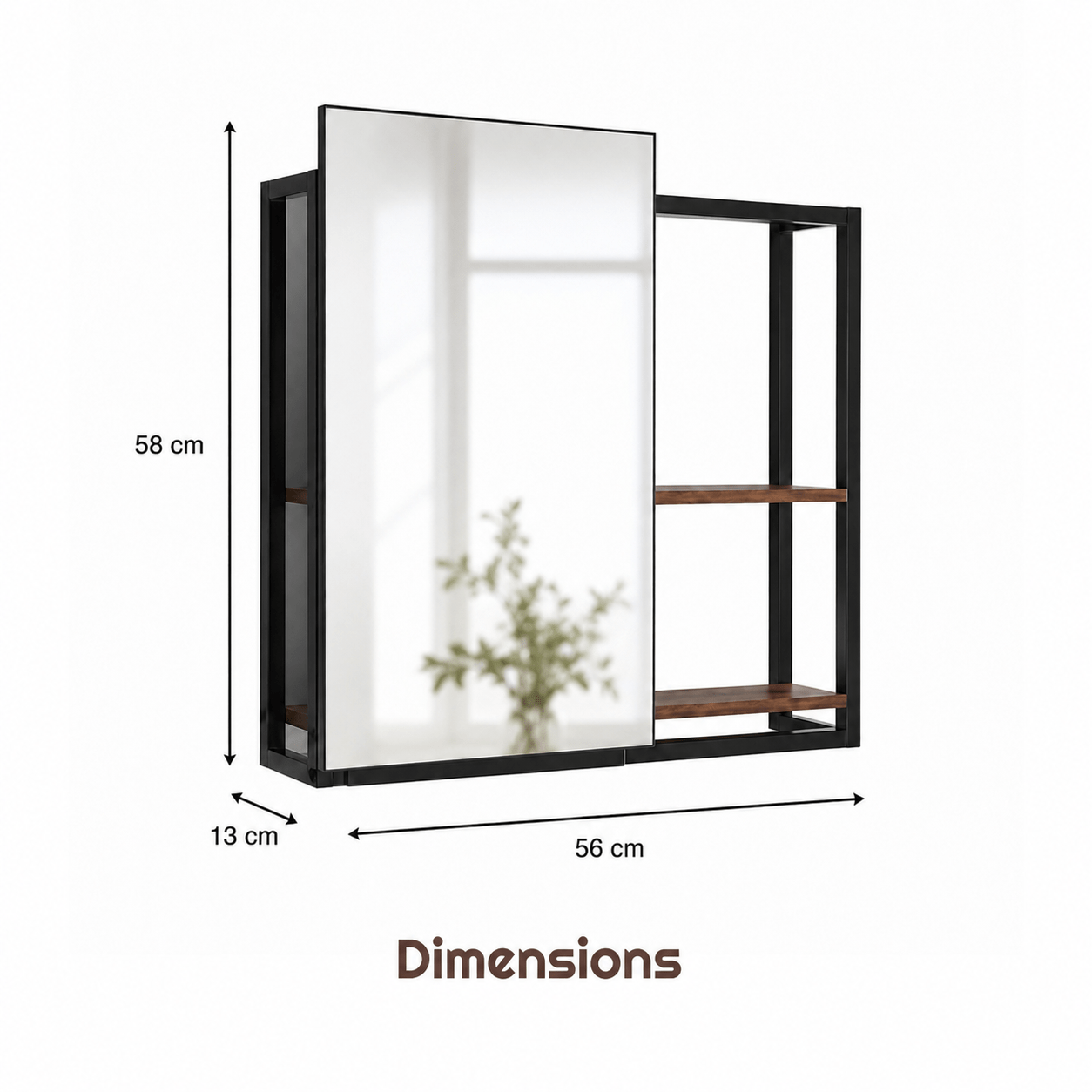 Sliding Door Bathroom Mirror Storage Cabinet