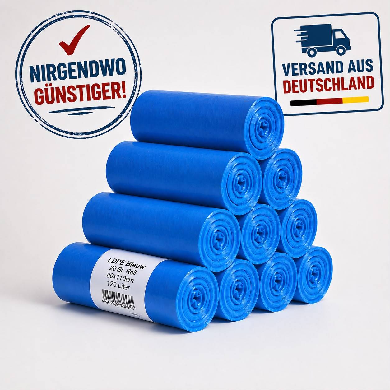 Image of 100 - 200 X Trash Bags / Trash Bags / Trash Cans, 120 L, Promotional Items