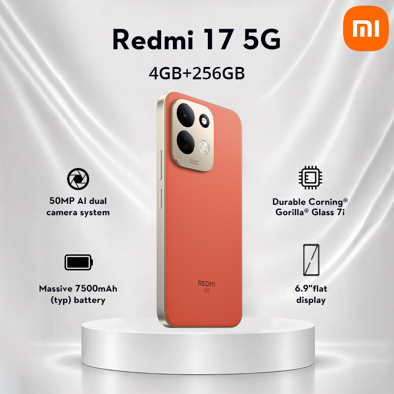 Image of Xiaomi 17 5g Orange 4gb+256gb Smartphone, 7500mah Battery, 6.9 Inch Display, 50mp Al Dual Camera System
