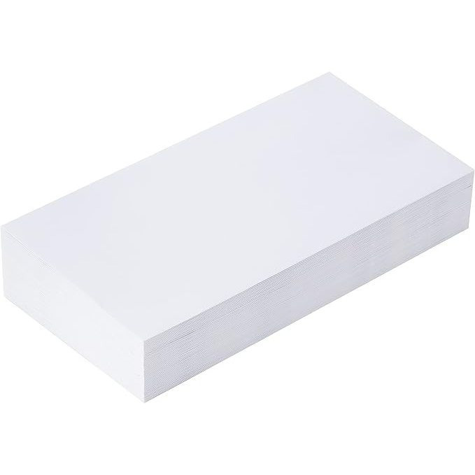 TEMU Sobres Americanos (11 x 22 cm) | Paquete de 60 unidades | 80 g/m² | Sobres blancos autoadhesivos | Material de oficina | Para oficinas y