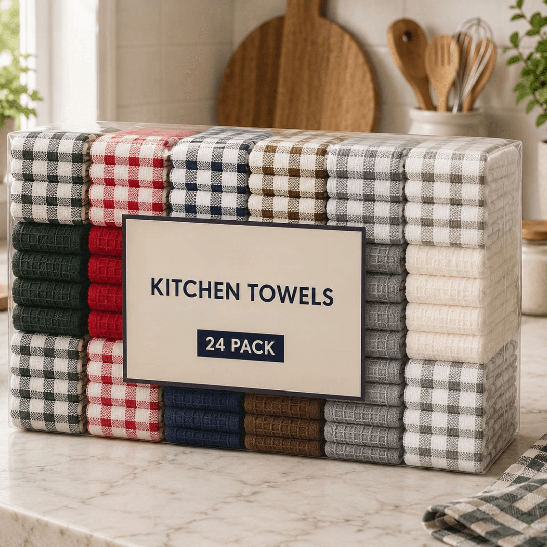 TEMU Velora Textile - Pack Of 24 Assorted Random Colour Cleaning Cloth Towel, Multipurpose Reusable Cleaning Rags For Kitchen