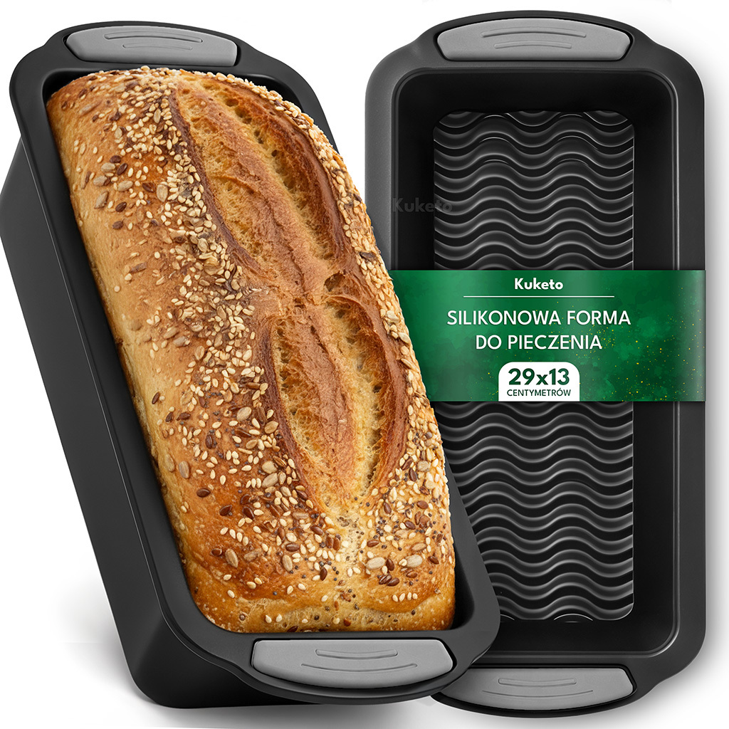 TEMU Kuketo - Moule en Silicone pour Pain, Pâté, Gâteaux et Cookies, Plaque de Cuisson Antiadhésive Grande Taille pour Pâtisserie Maison, Moule