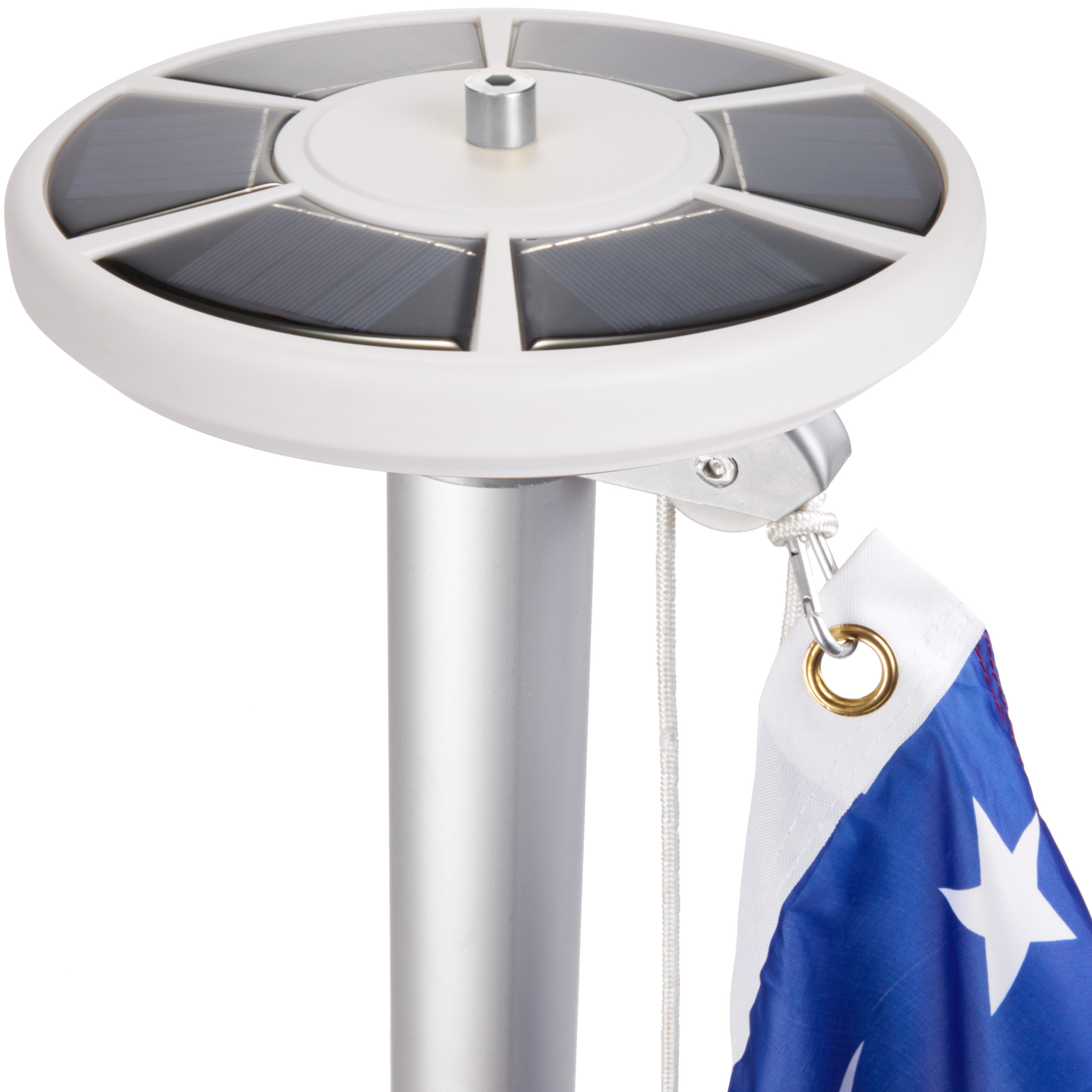 Brubaker Flagpole Solar Light - Flagpole Light With 26 Leds | Solar-powered Flagpole Lighting With Solar Energy For Camping And Garden - 100% Flag Coverage