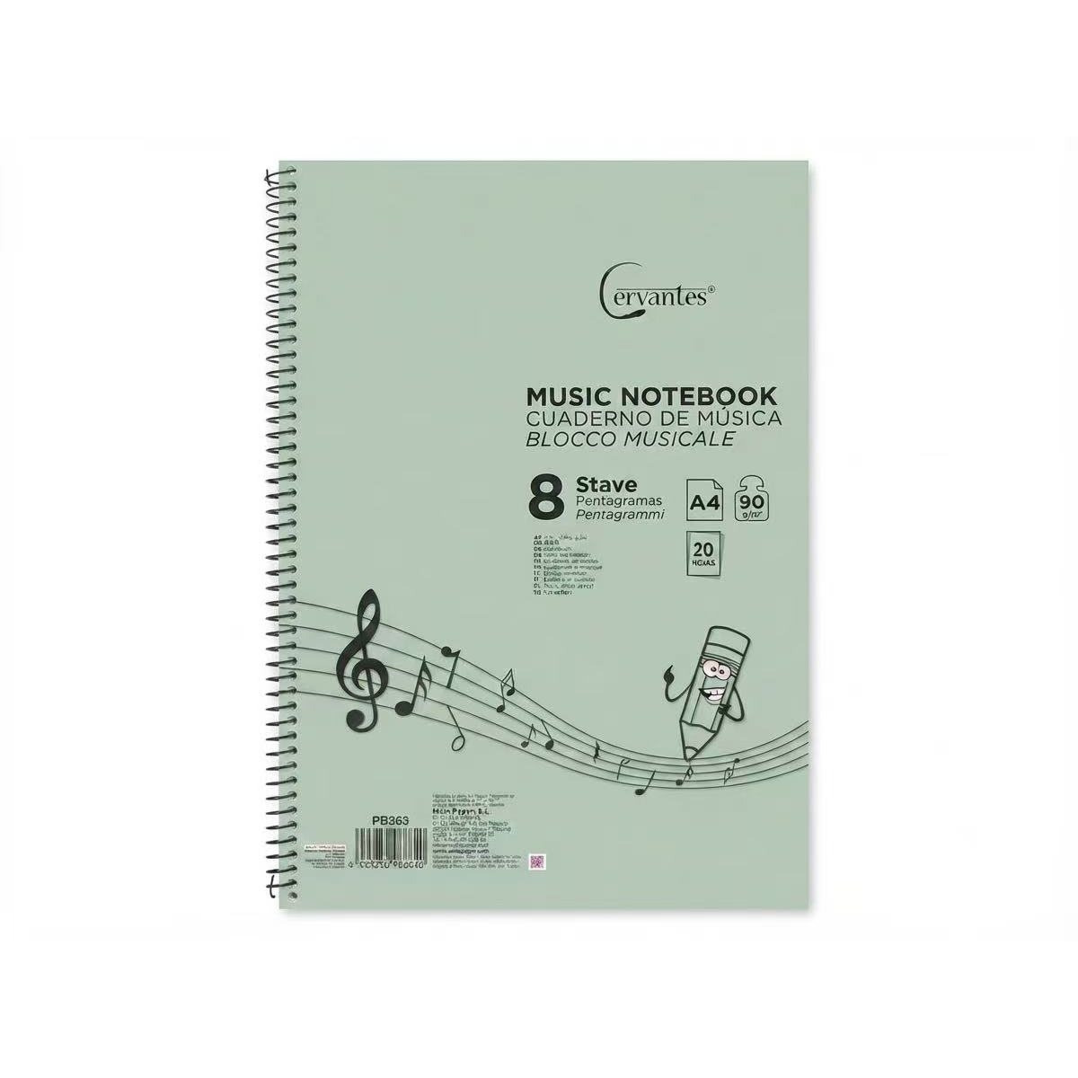 TEMU Papel de con 20 páginas de , A4, 90G/M2 - Cuaderno negro de
