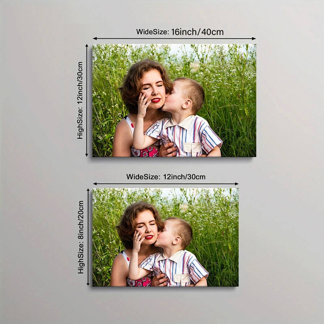 Personalized Canvas Print for Home Decor, Custom Photo Wall Art