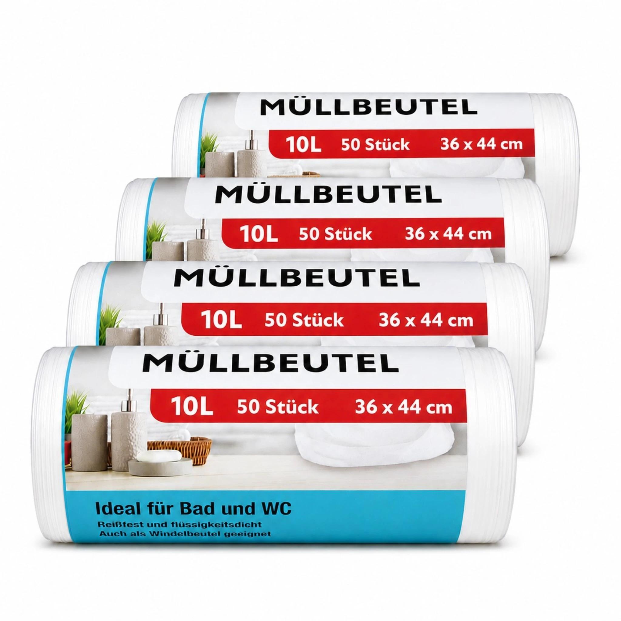 Image of 200 Trash Bags, 10 , For Bathroom & Toilet