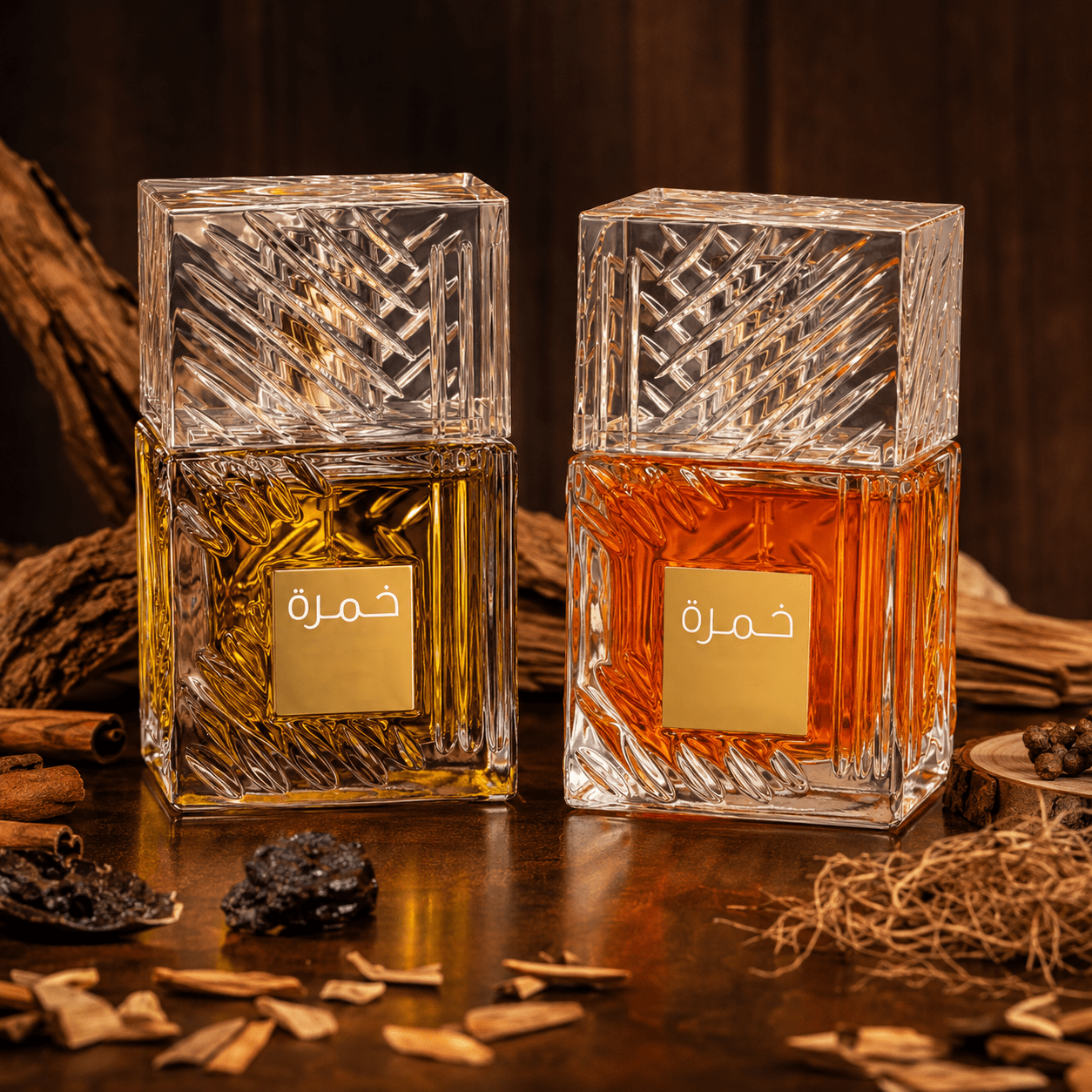 Image of Set Of 2 Eau De Parfum 50 Ml – Amber, , And Spicy Fragrances – And Long-lasting Scents – For Men And Women – 2 × 50 Ml