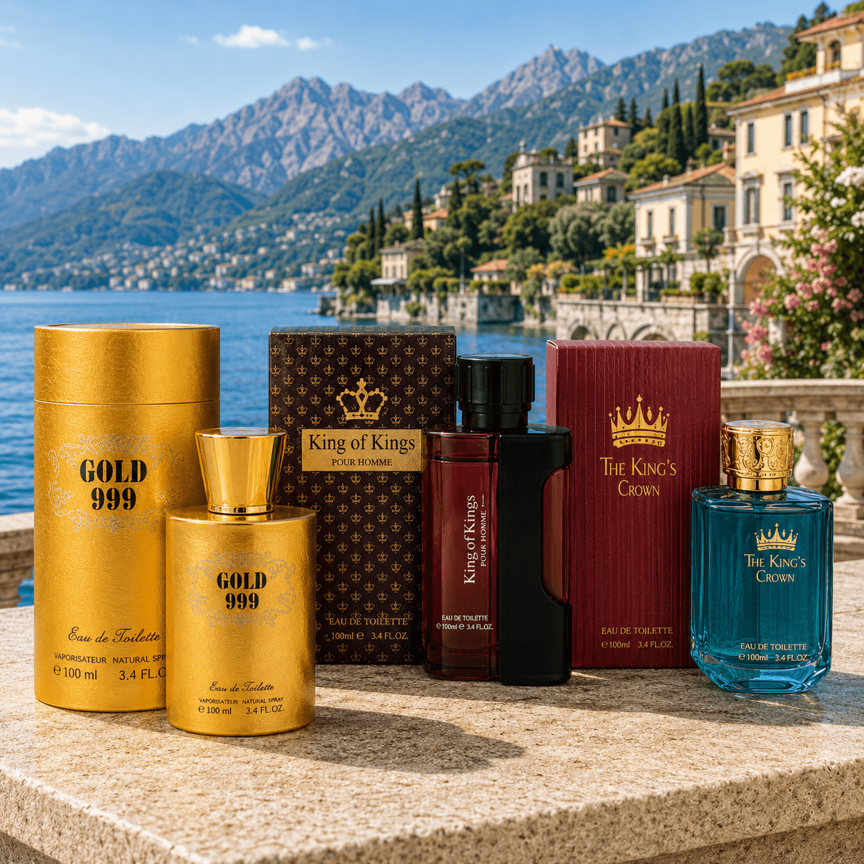 TEMU Perfume For Man – Gold + + ' 3 X 100ml Edt Men Perfume Trio, Warm Spicy Aromatic Fragrance, Masculine Scent Collection, Lasting Fragrance For