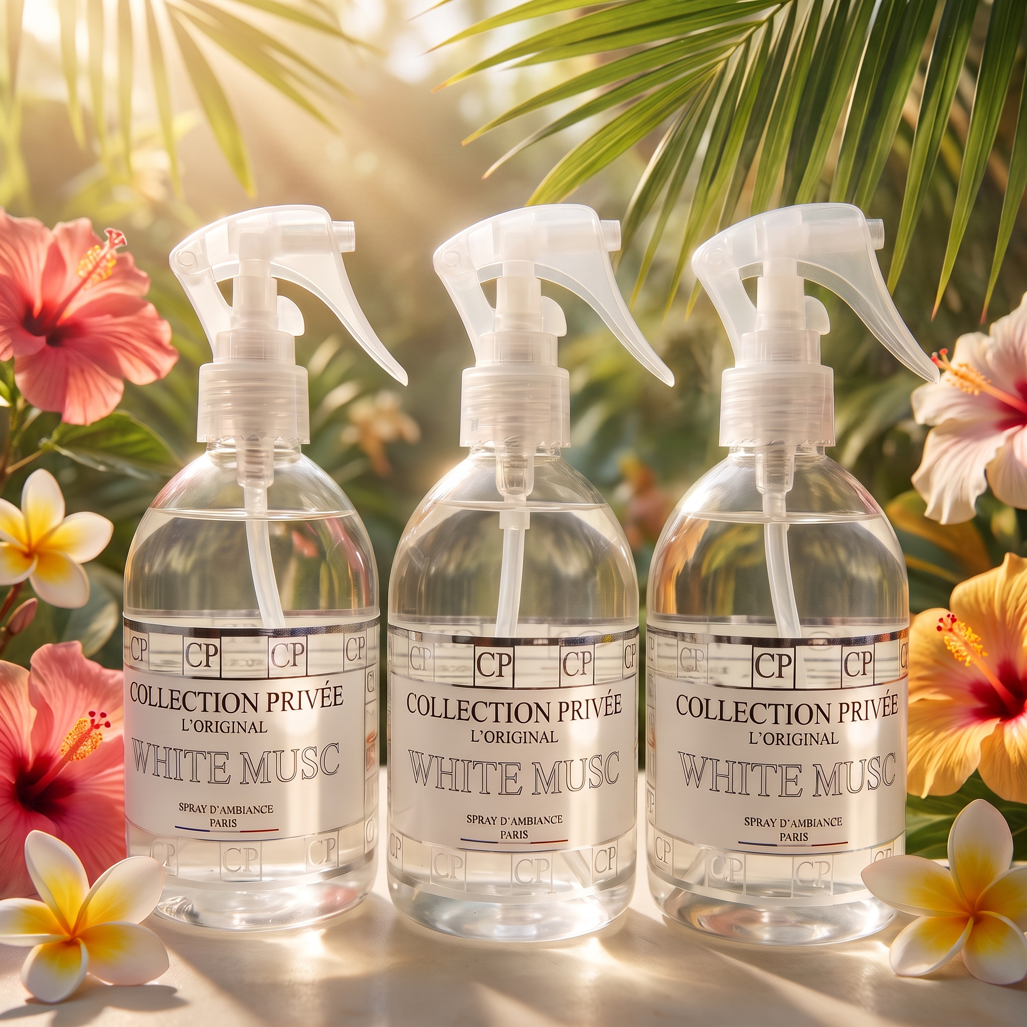 TEMU COLLECTION PRIVÉEUnivers WHITE MUSC 250ml × 3 ,Ensemble de 3 Sprays Parfumés pour Intérieur