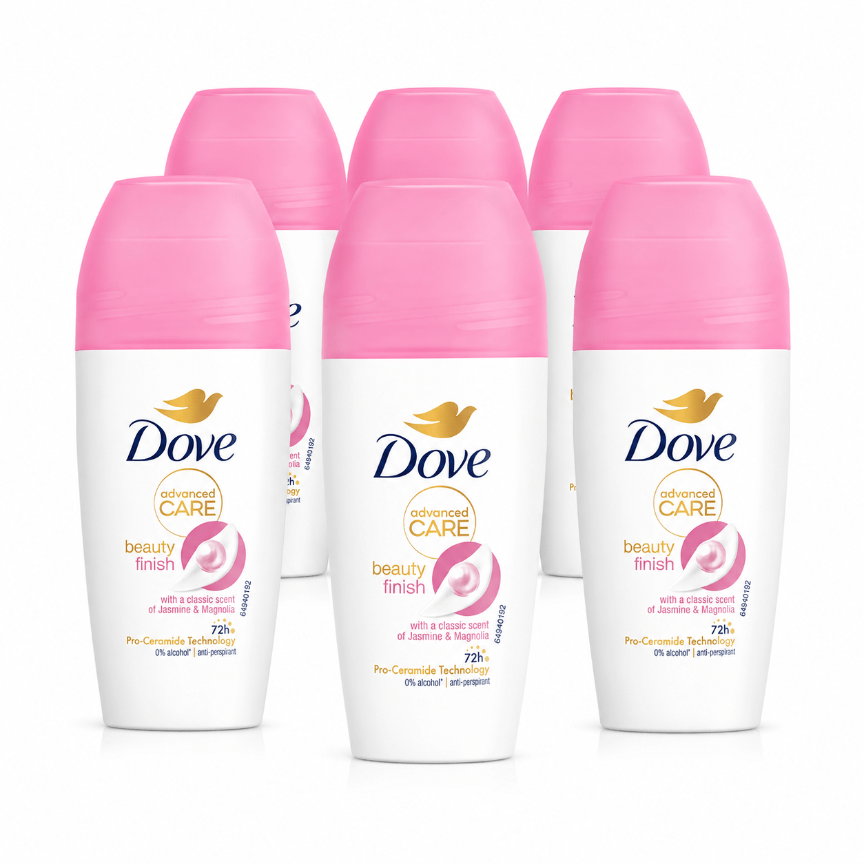 TEMU – Pack de 6 Desodorantes – Protección 72H – y Magnolia – 0% Alcohol – Antitranspirante 6 x 50ml