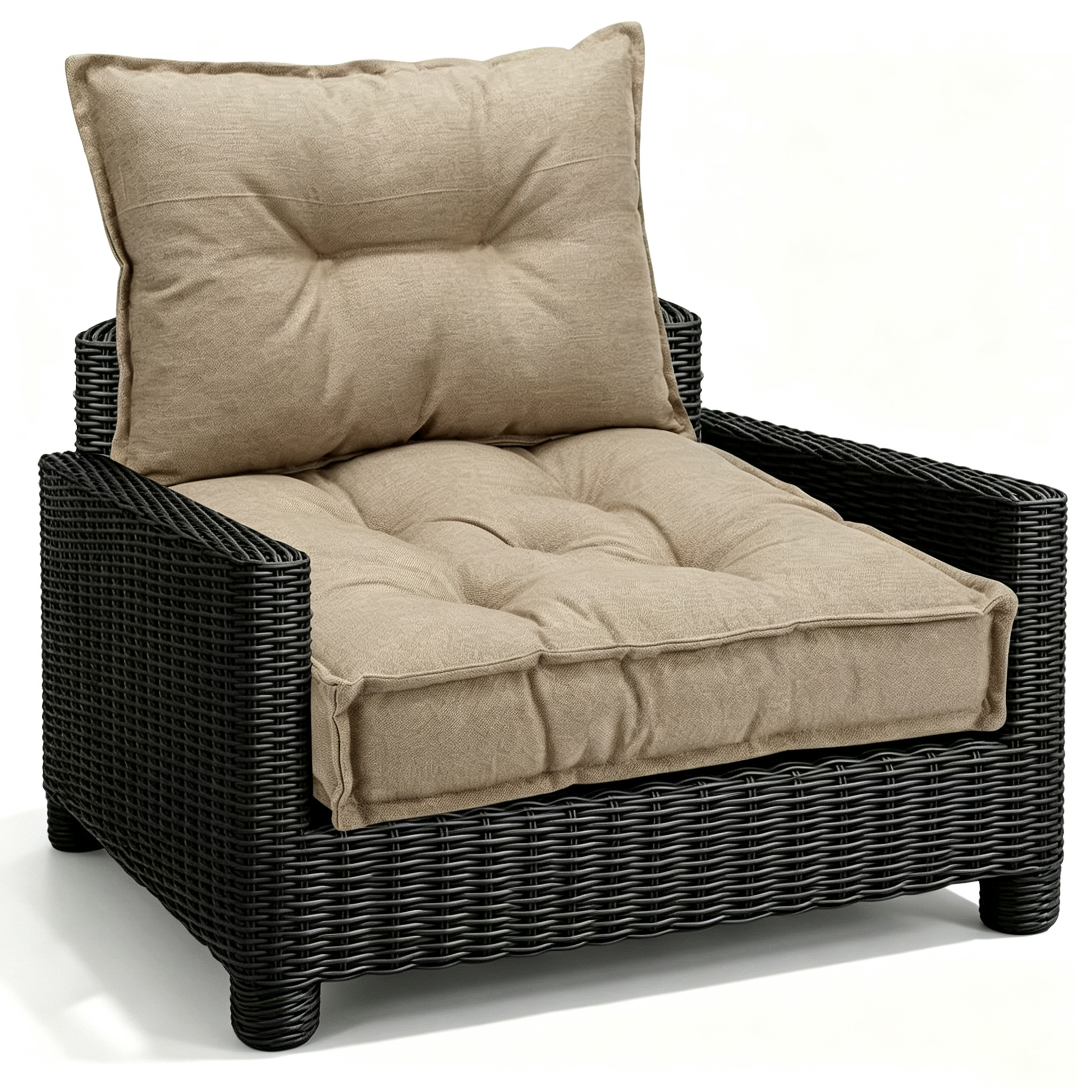 TEMU Cojines para jardín, sillas de , cojines para exterior, juego de cojines para sofá: juego de 2 piezas: cojín de asiento de 55 x 55 cm, cojín de