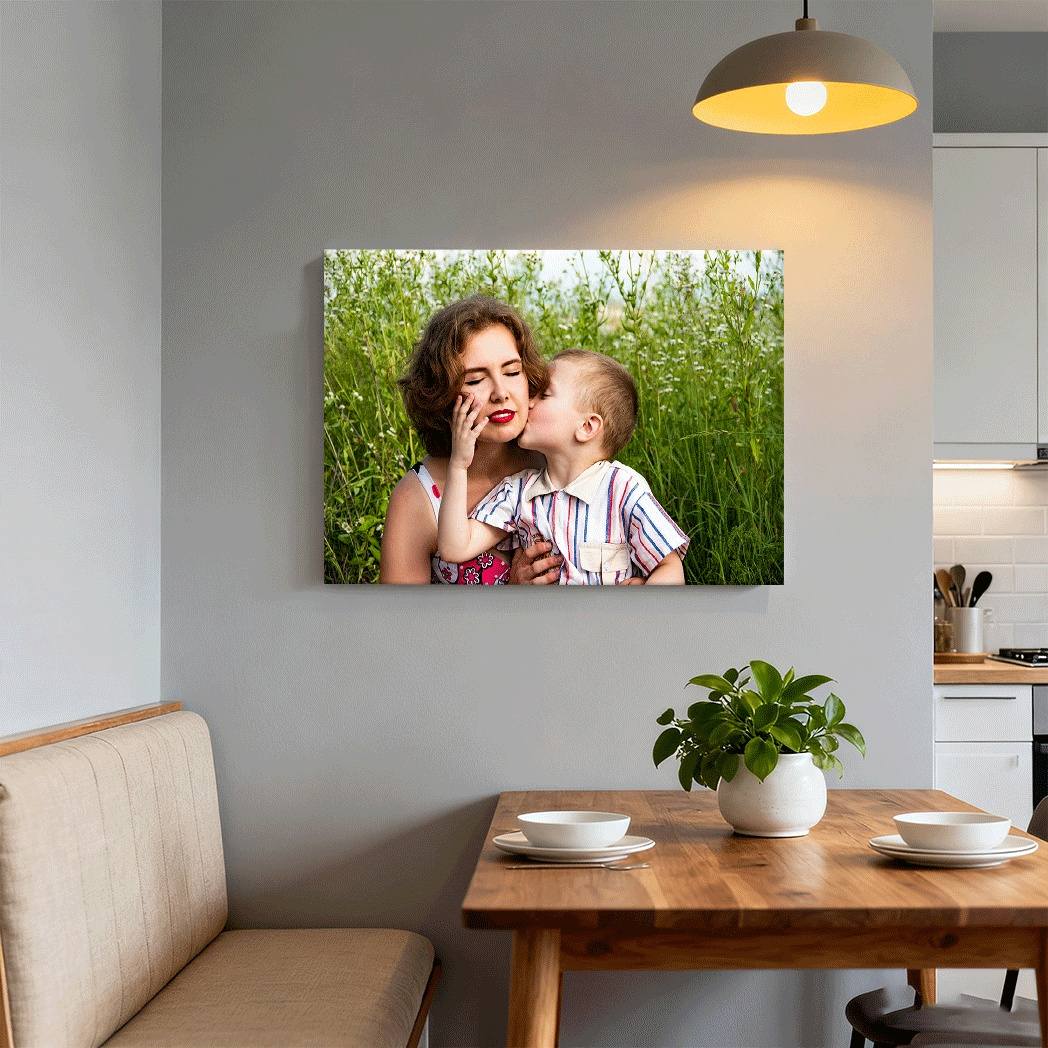 Personalized Canvas Print for Home Decor, Custom Photo Wall Art