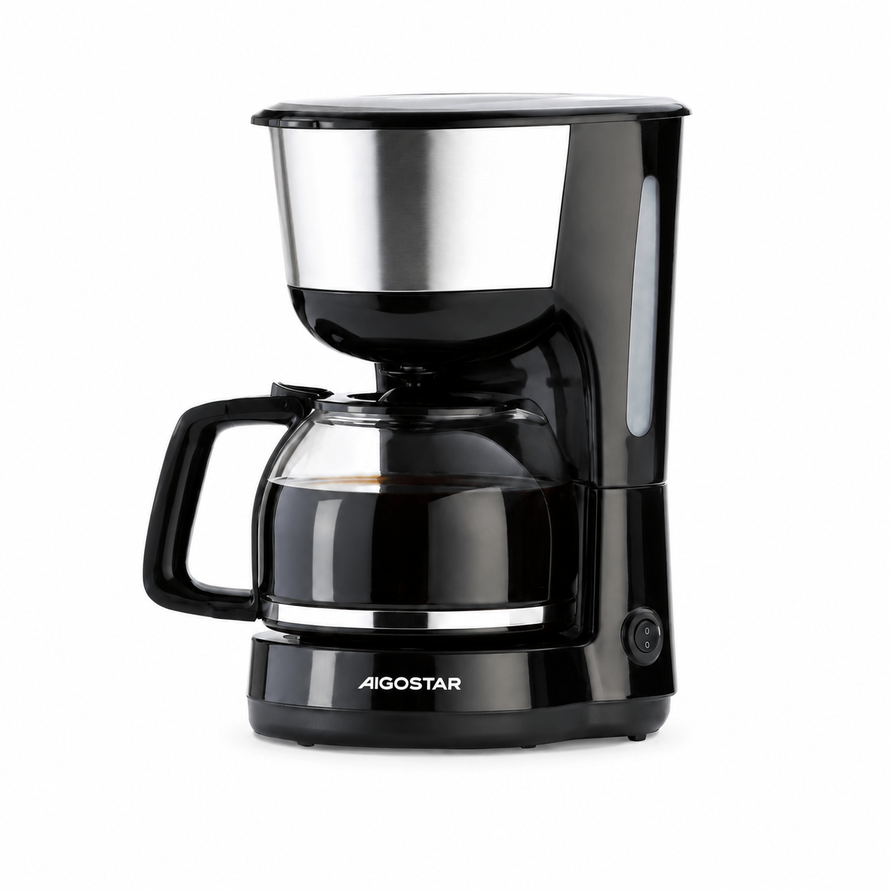 TEMU Cafetera Eléctrica de Goteo 6 Tazas 1.25L, Máquina de Café con Jarra de Vidrio Resistente al , Apagado Automático, Antigoteo, Filtro Extraíble y