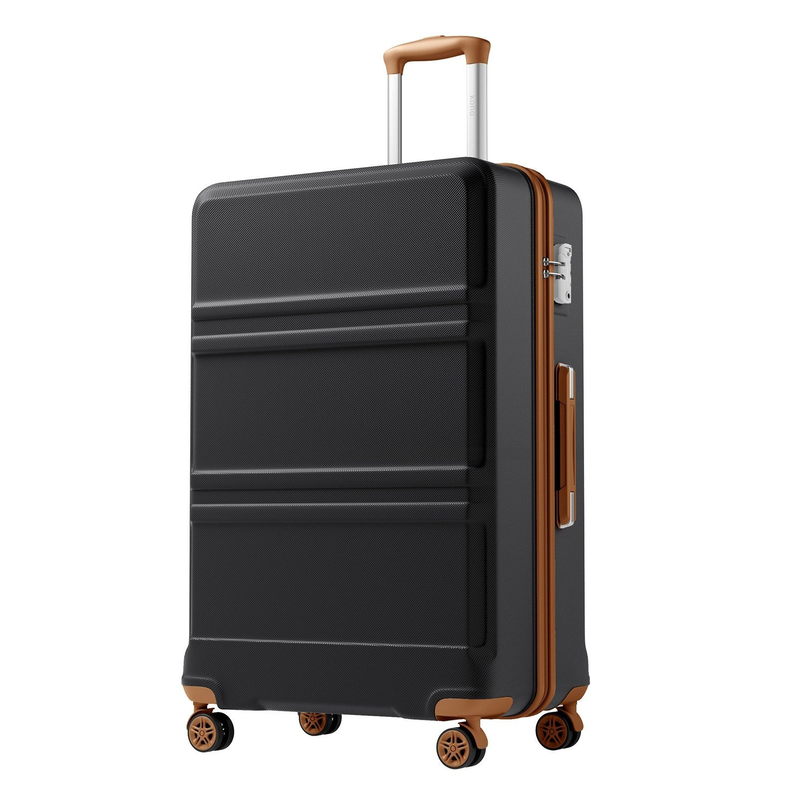 Image of Kono 32 Inch Large Hard Shell Suitcase With And Duffle Bag Set, Hardside Spinner Luggage For Family Vacation & Long- Travel, Durable Abs+pc Rolling Case With 360° Wheels And Adjustable Handle
