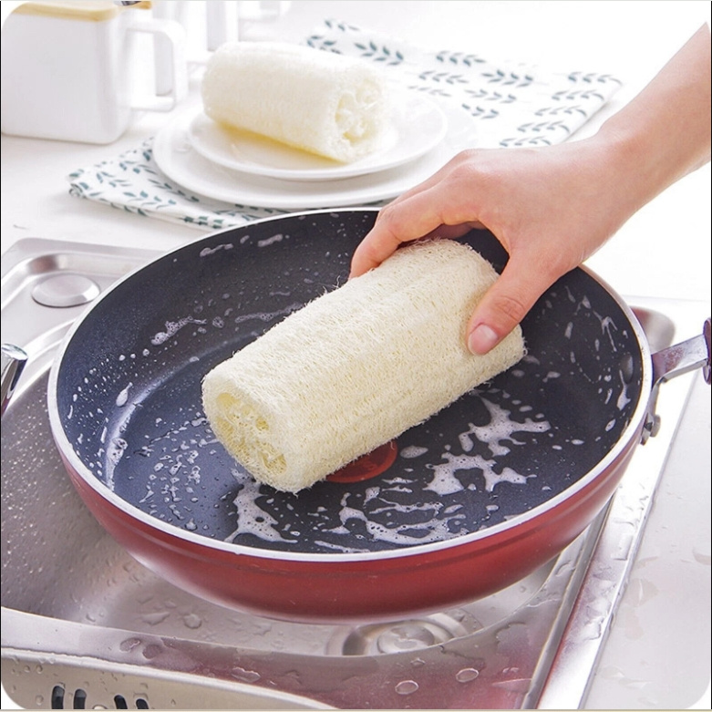 12 Pack Natural Loofah Plant Fiber Scrubber Set