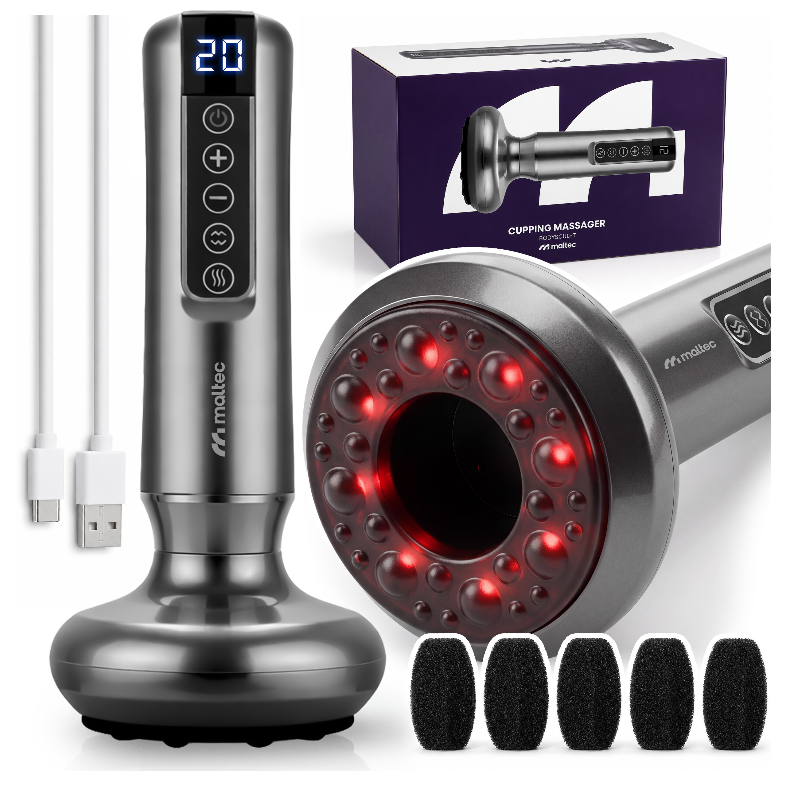 Image of Electric Chinese Bubble For Cellulite Massage Wireless Body Massager