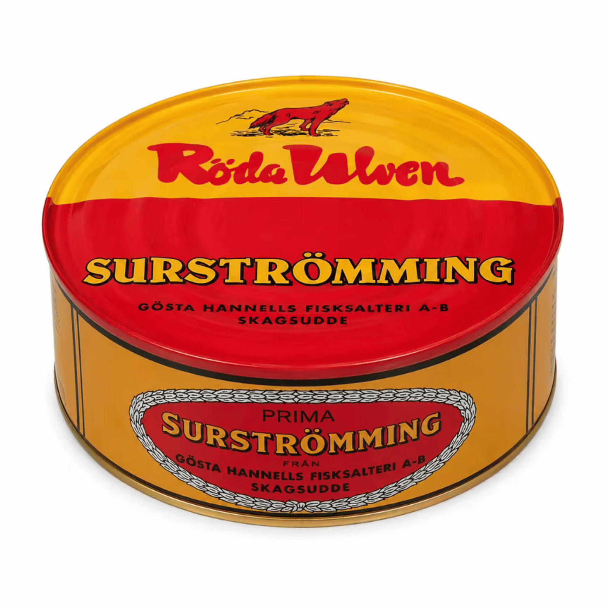 Red Wolf Surströmming | 400-g Can With 300 G Of Fish | Fermented Baltic Herring From Sweden | Approx. 5-7 Herring