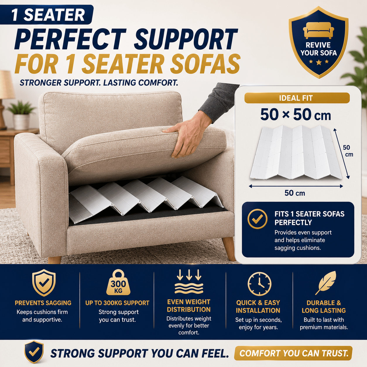 sofa support board for sagging cushions foldable sofa   seat support   anti sag couch cushion support   1 2 3 seater sizes