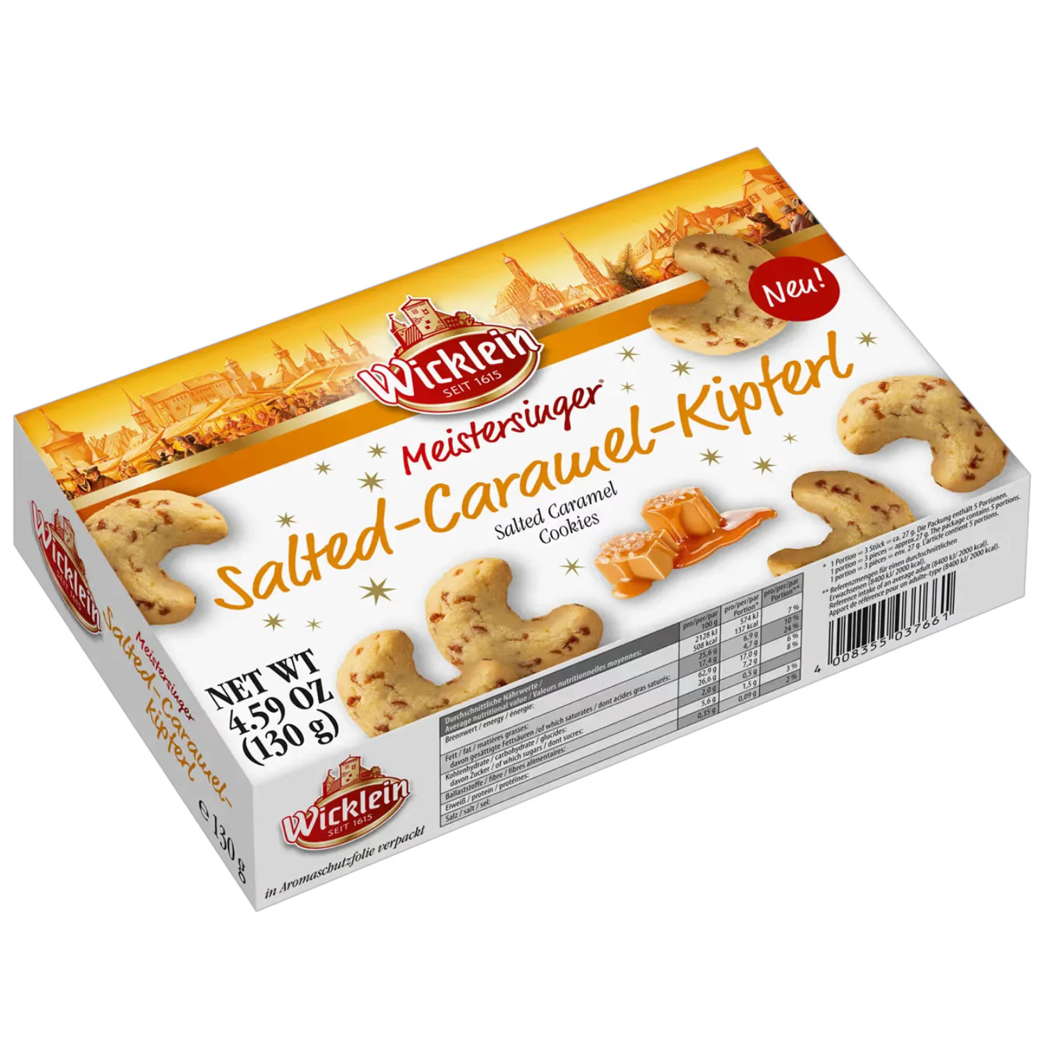 Image of Wicklein Salted-caramel-croissant 130g Christmas Biscuits