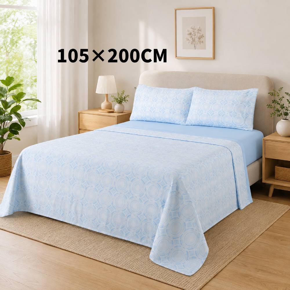 TEMU Juego de cama de | Juego de cama de de forro polar cepillado | Juego de cama de con estampado colorido | sábana, sábana bajera y de almohada |