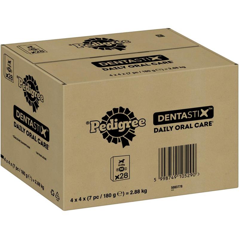 Pedigree® ™ Daily Oral Care Medium-sized Dog Carton Multipack 10-25kg 4 X 4 X 7pcs