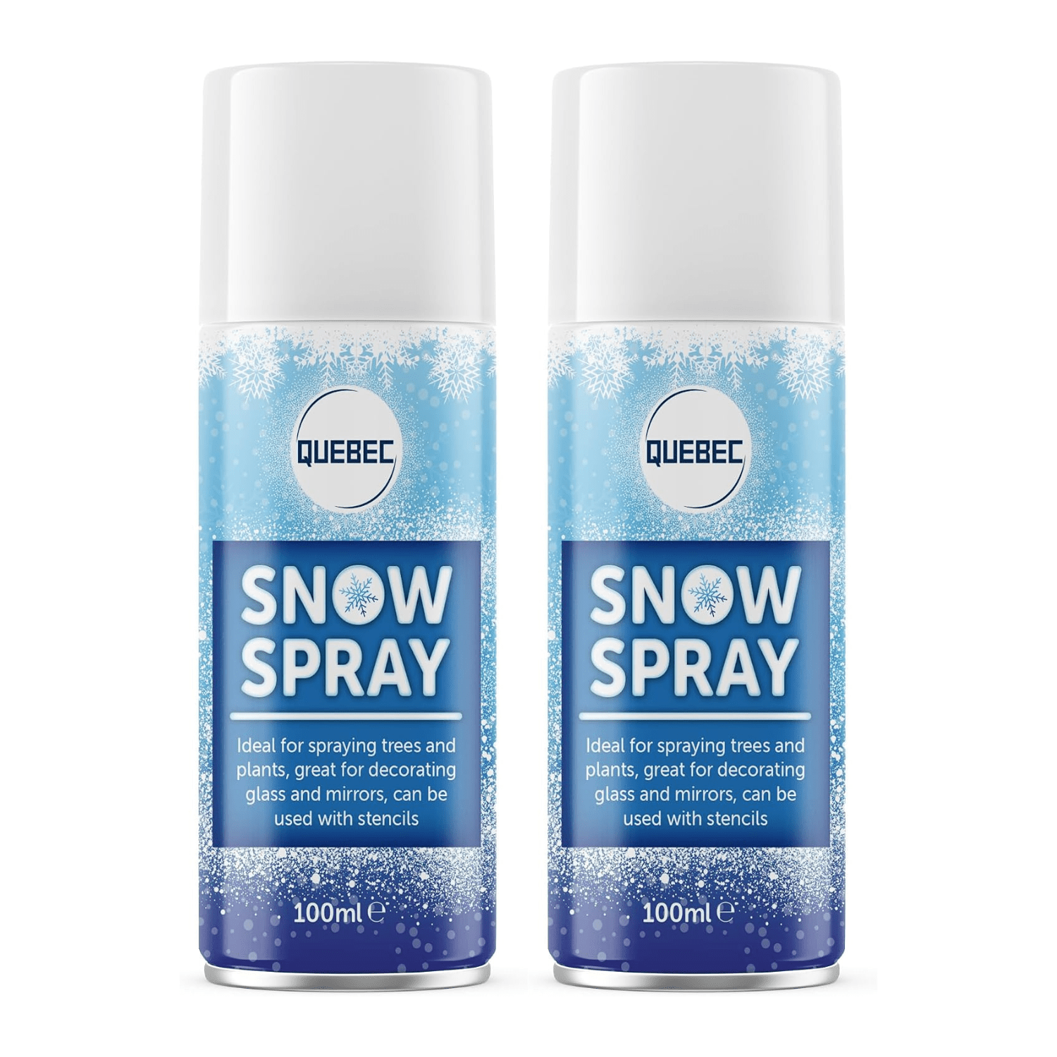 TEMU Artificial – Set Of 2 Cans (100ml Each) | Festive Fake Snow For Christmas Trees, Windows & Holiday Decorations