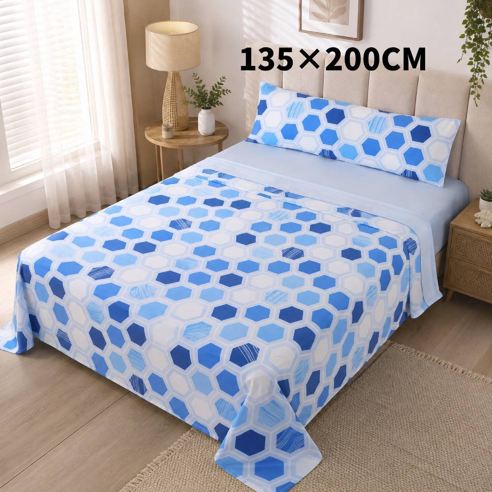 TEMU Juego de cama de | Juego de cama de de felpa cepillada | Juego de cama de con estampado colorido | sábana, sábana ajustable y de almohada |