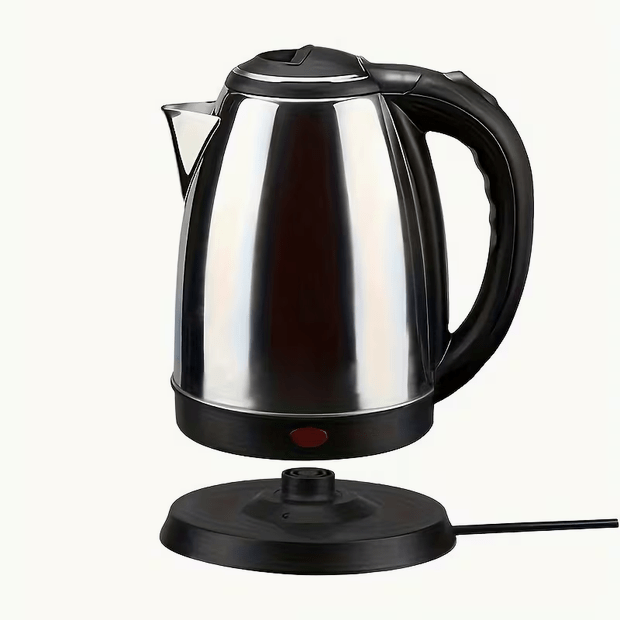 TEMU Bouilloire électrique en acier inoxydable de grande , style européen, technologie de cuisson rapide, arrêt automatique, poignées fraîches, large