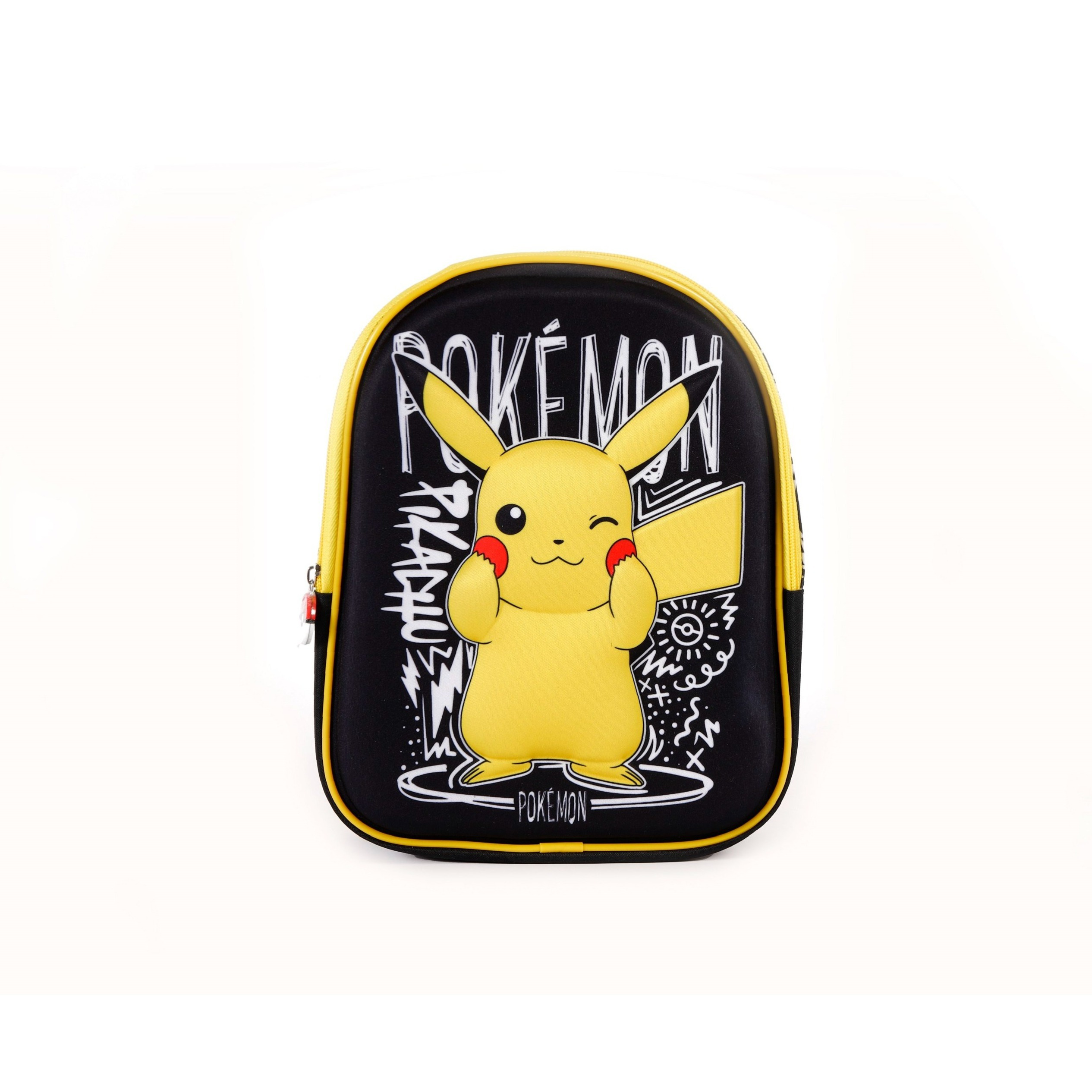TEMU Mochila Infantil Oficial de Pikachu de 25 cm - Bolso Escolar /Graffiti Pequeño para Niños, Ideal para Guardería, Jardín de y Salidas, y