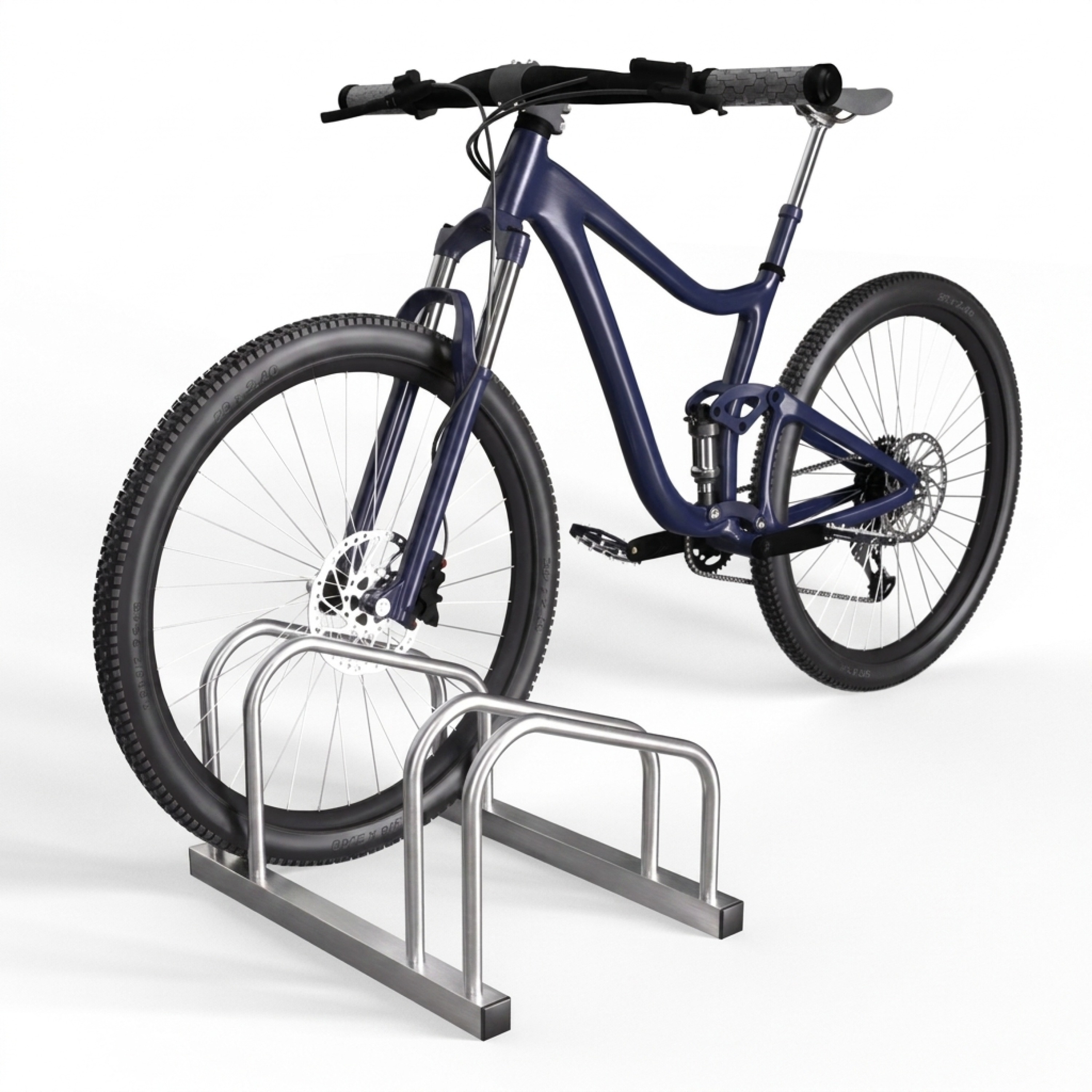 Image of Bicycle Stands For 2 Bicycles 37cm, 65mm, Steel, 16 Mm, 37 Cm, 65, 1x, 50x32x27cm