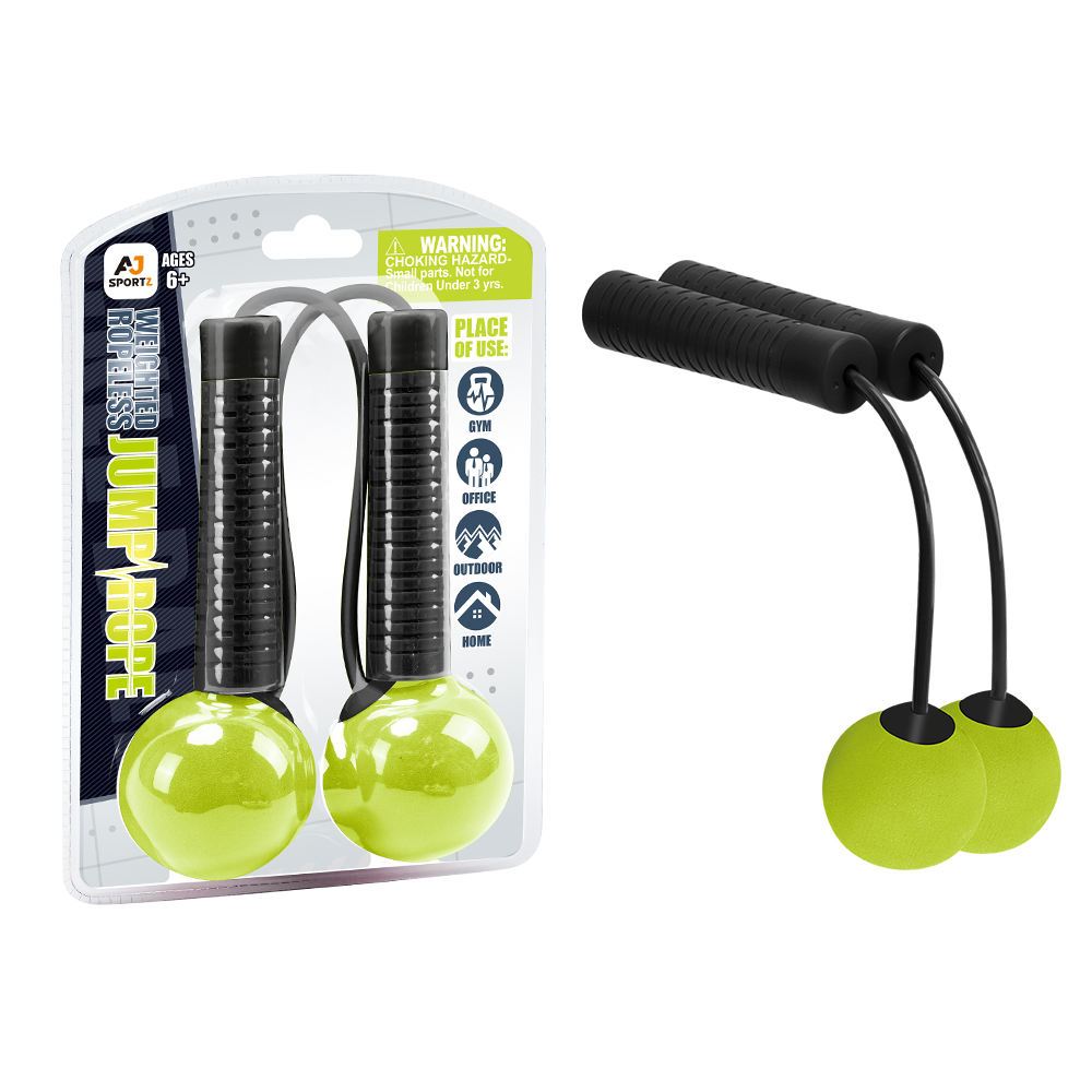 TEMU Corde à Sauter Fil avec Balles, Corde de Fitness Cordless pour Entraînement Cardio, CrossFit et Musculation, Poignées Ergonomiques avec Boules