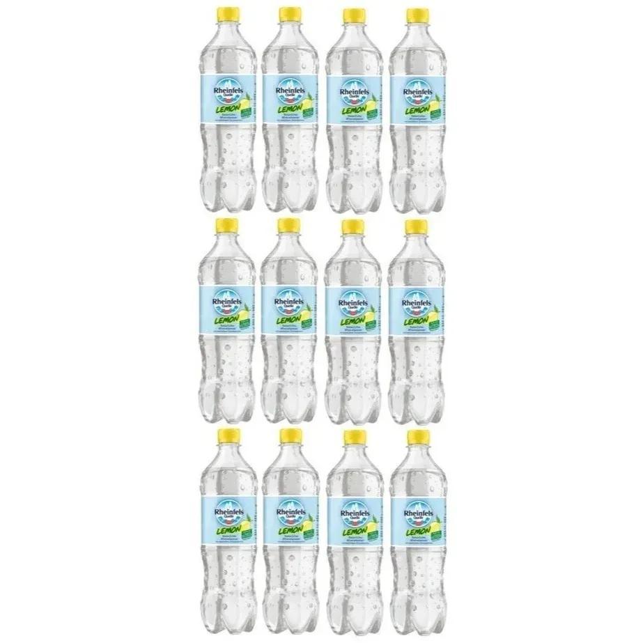 Image of 12 Bottles Rheinfels Quelle Lemon/lemon 0.75 L Including One-way Deposit Mineral Water