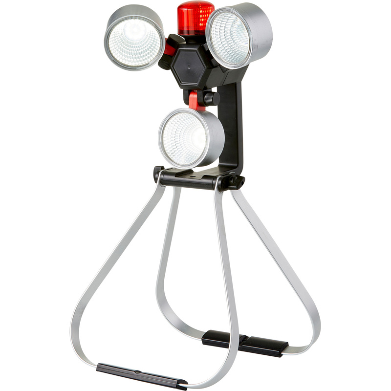 Image of Led Construction Spotlight Work Light 1000 With 4000mah Battery, Integrated Light, Including 12v Car Charger Adapter