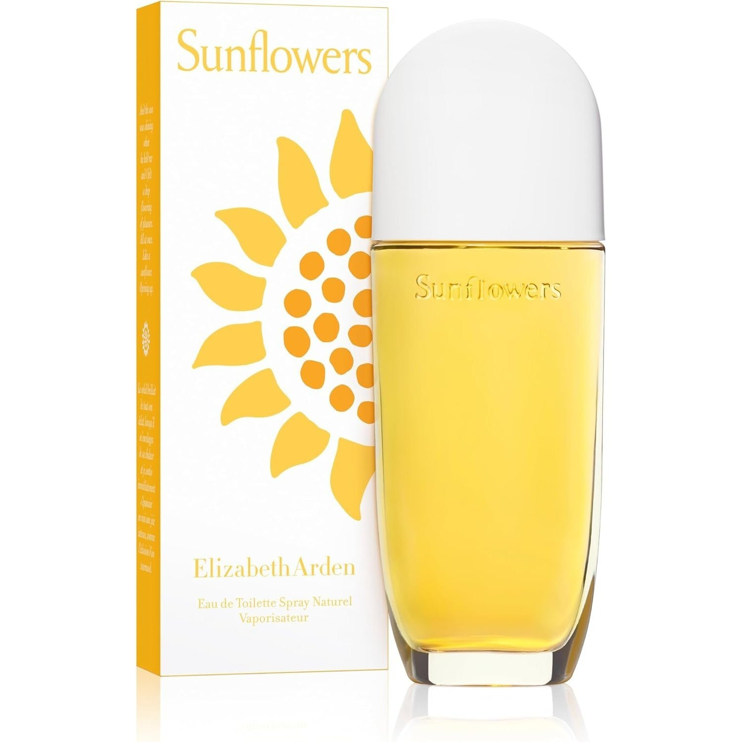 TEMU Elizabeth Sunflowers Eau De Toilette 100ml For Women, Floral Perfume, - Fragrance With , Melon, Peach, Jasmine & Sandalwood