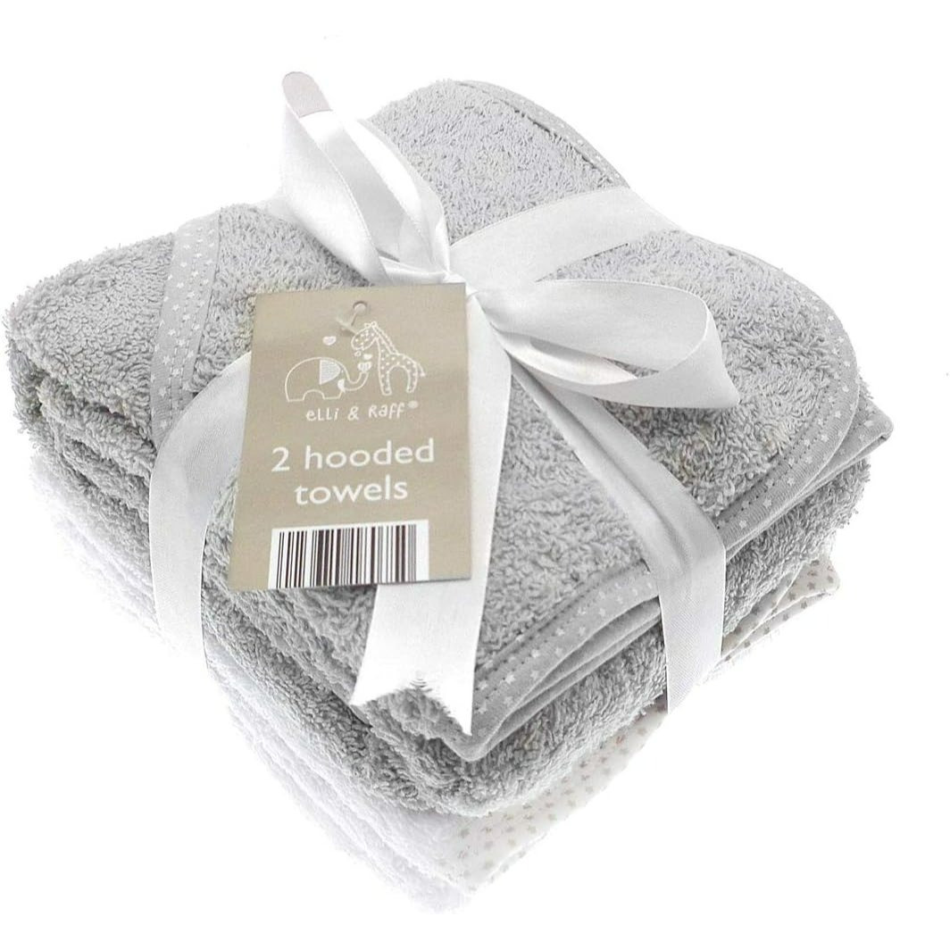 TEMU 2 Soft Elli And Baby Hooded Towel 100% Cotton Baby Gift