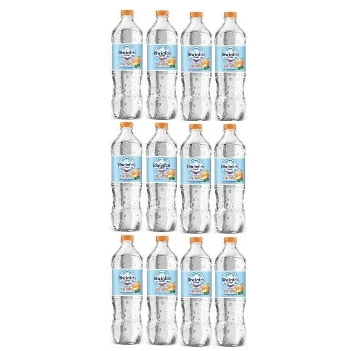 Image of 12 Bottles Of Rheinfels Quelle Peach Flavored Mineral Water, 0.75 L, Including Deposit