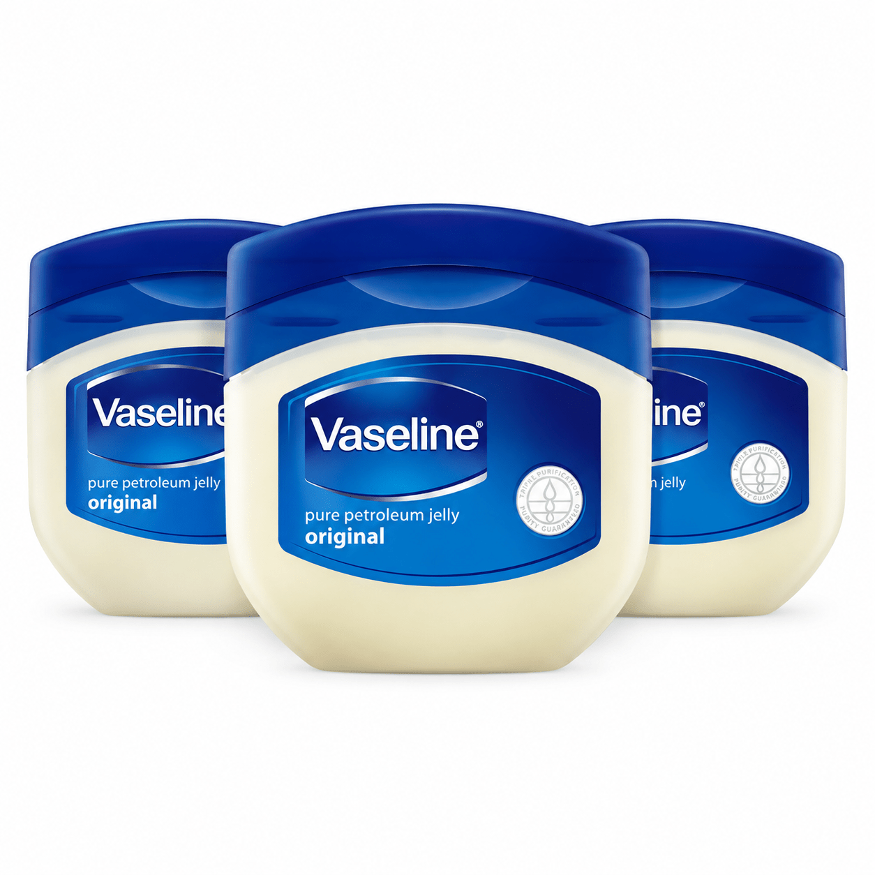 TEMU Vaseline Original Pure Petroleum Jelly 100 ml – Pack 3 Unidades – Vaselina para Hidratación y Cuidado de la Piel – 300 ml Total