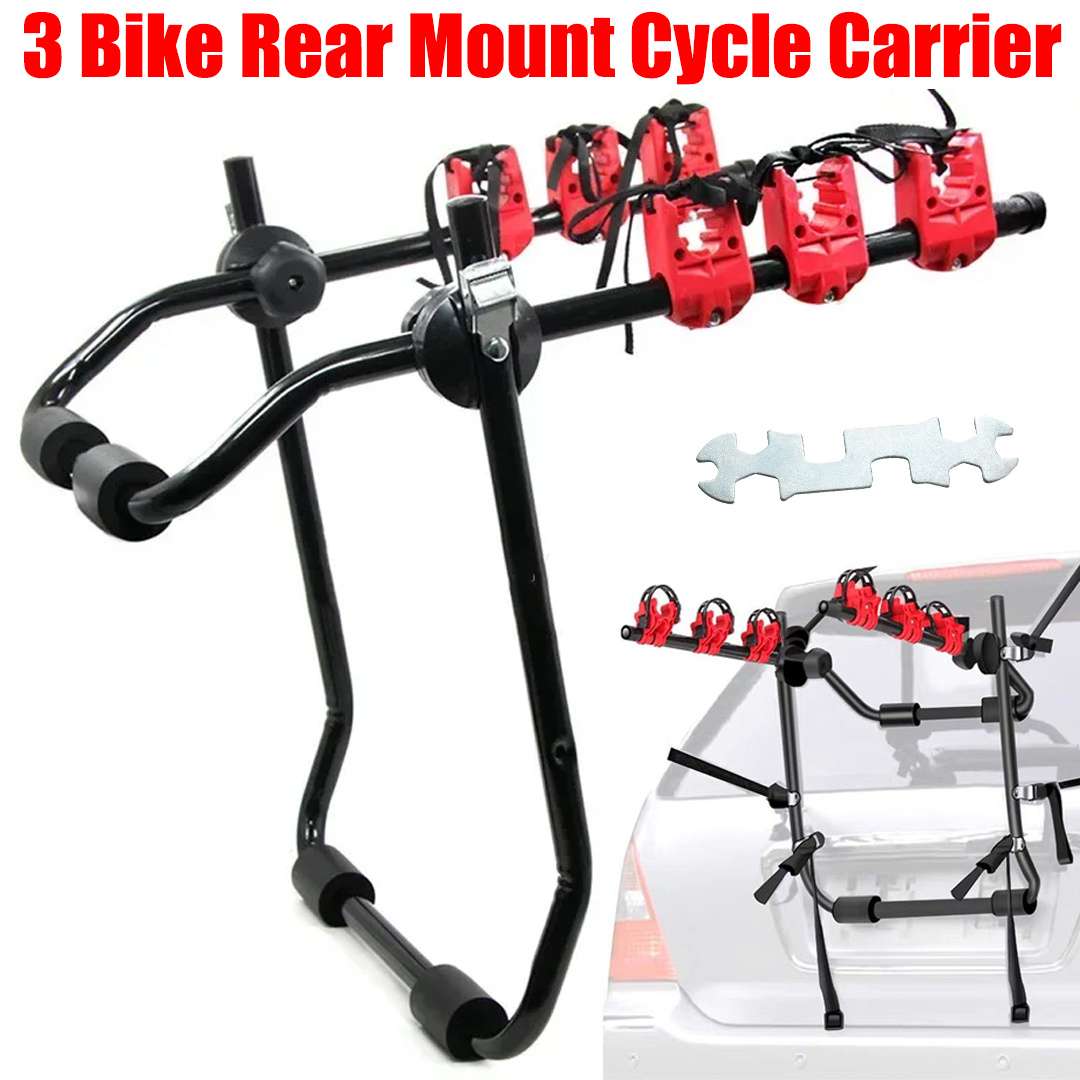 TEMU Heavy Duty Rear Bike Rack For Car Van Suv, 3-bike Tow Bar Mount Carrier, Towball Cycle Holder For Road Bikes And Mountain Bikes, Durable And