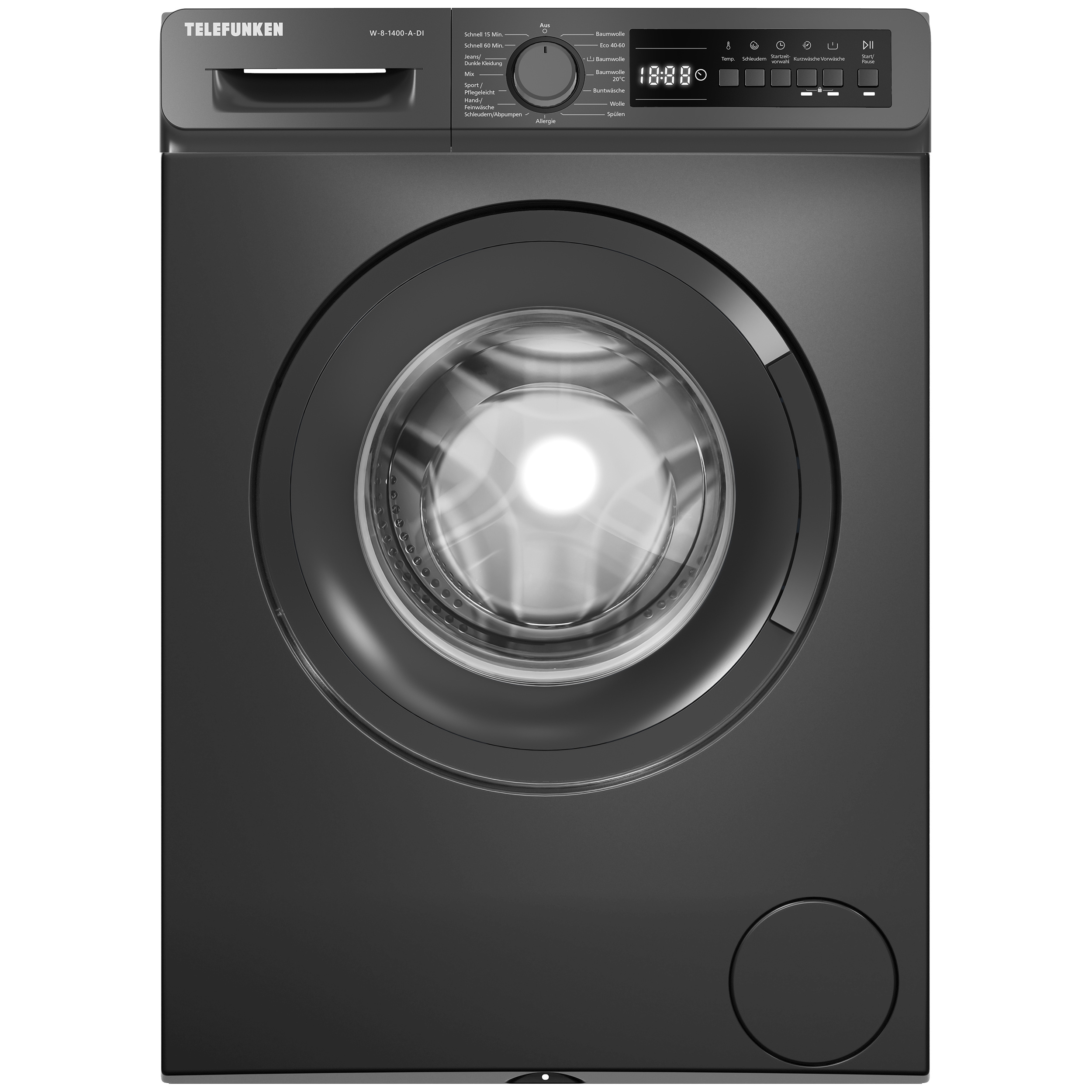 Image of Telefunken W-8-1400-a-di Washing Machine 8kg Front Loader 1400 Rpm.