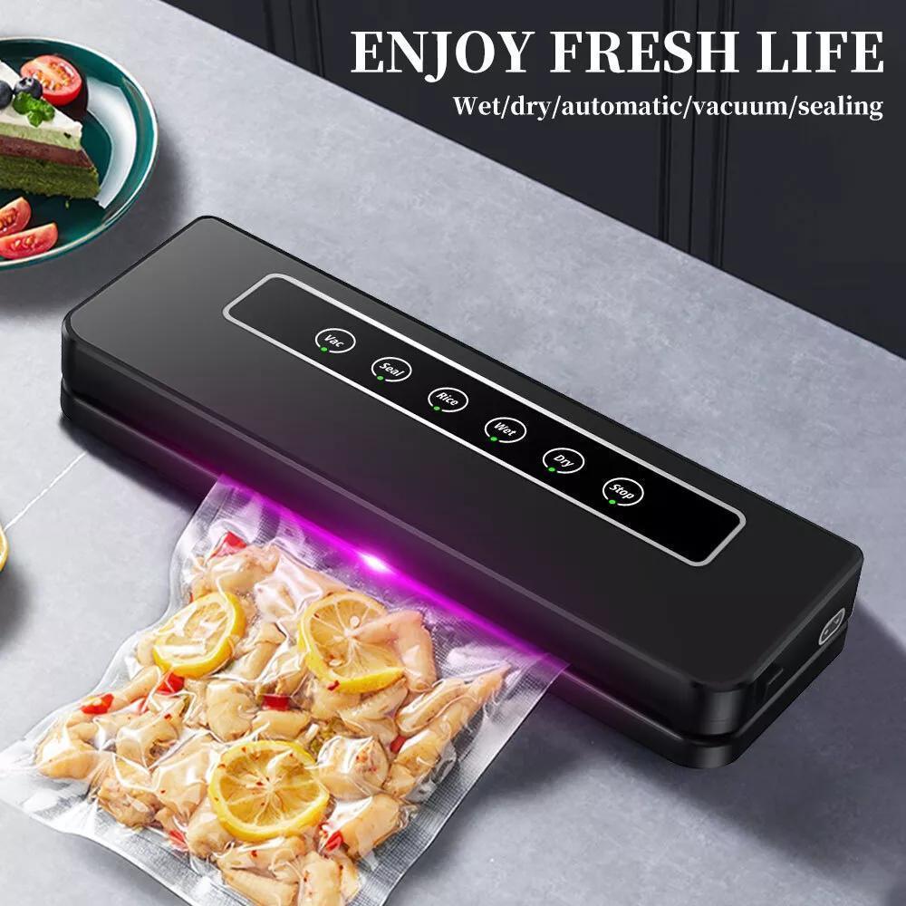 Image of Household Vacuum Food Sealer Machine, 65kpa 5‑function Dry Wet Rice Sealer For Preservation