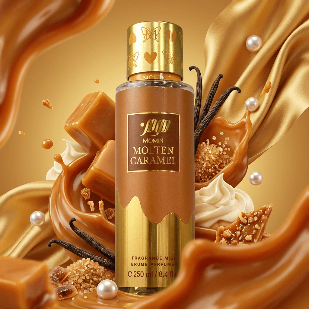 Image of Velours Caramel 250ml – Vanilla-infused Fragrance Mist With Creamy And Notes