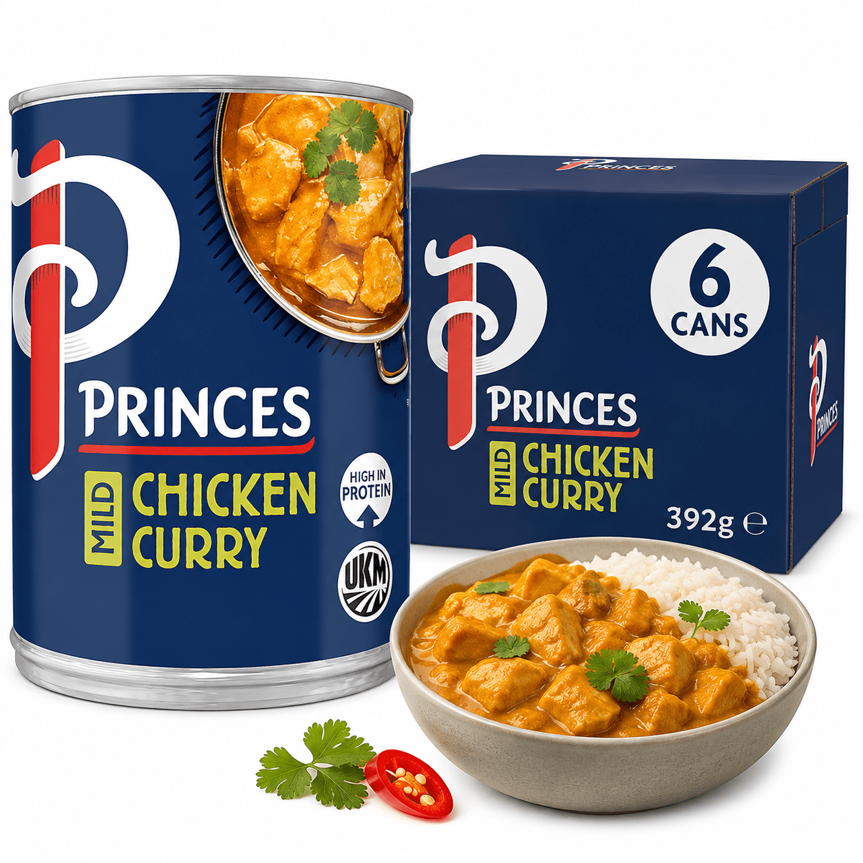 TEMU Princes Mild Chicken Curry 392g Pack Size Case Of 6