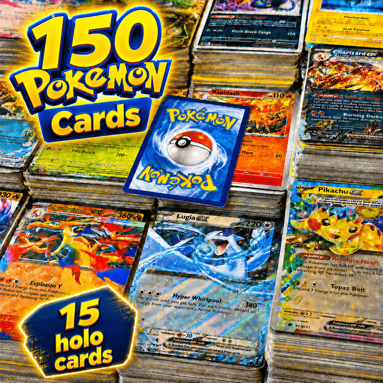TEMU 150 . 15 Cartas / Reverse – Bundle de TCG en Inglés