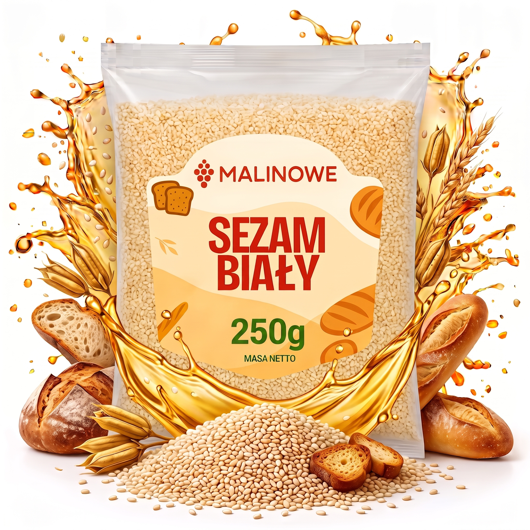 Image of Sesame White Husked 250g Sesame Seed Excellent High Quality