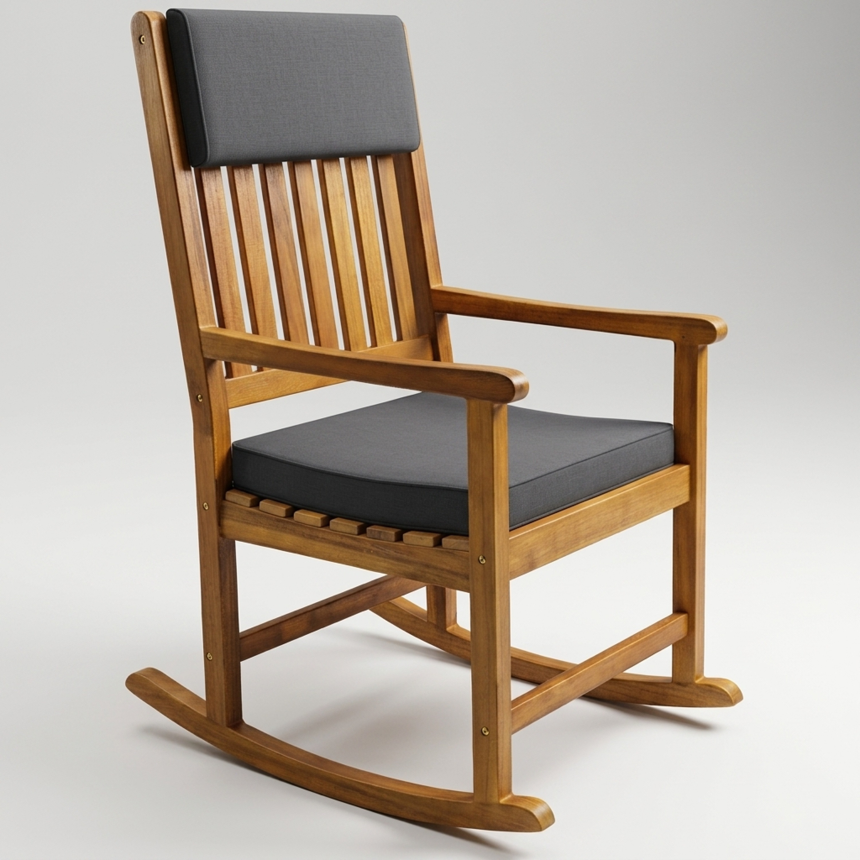 Image of Garden Rocking Chair, Weatherproof With Cushioning, , For Garden, Balcony, Terrace, Includes Cushion Pads, Washable Cover, Rocking Function, Supports Up To 160kg, With Armrests