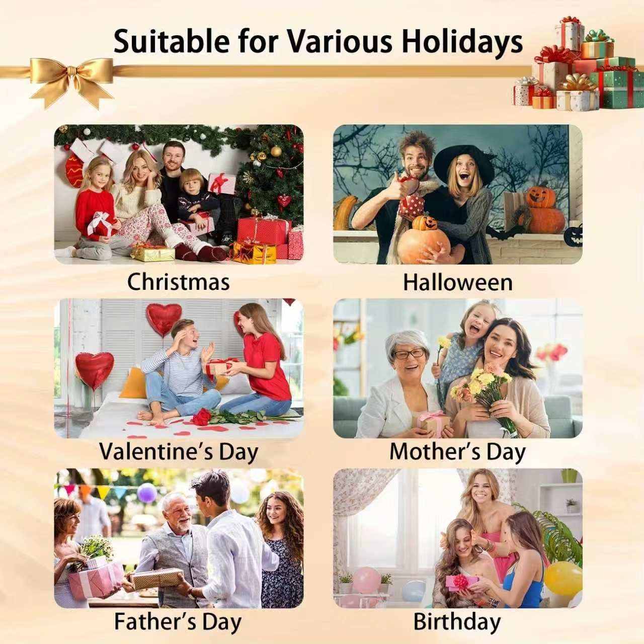 Customizable Canvas Painting with Pine Wood Frame, Perfect for Memories