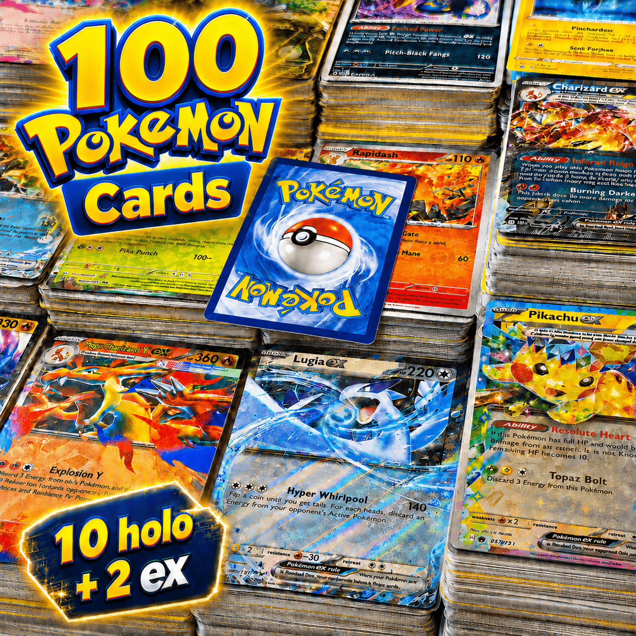 TEMU Cards Tcg : Ultra Rare Card Pack – 100+ Cards Lot With 2 Guaranteed Ultra Or Double Rare | & Rare Cards Included | 100% Authentic Tcg | Perfect